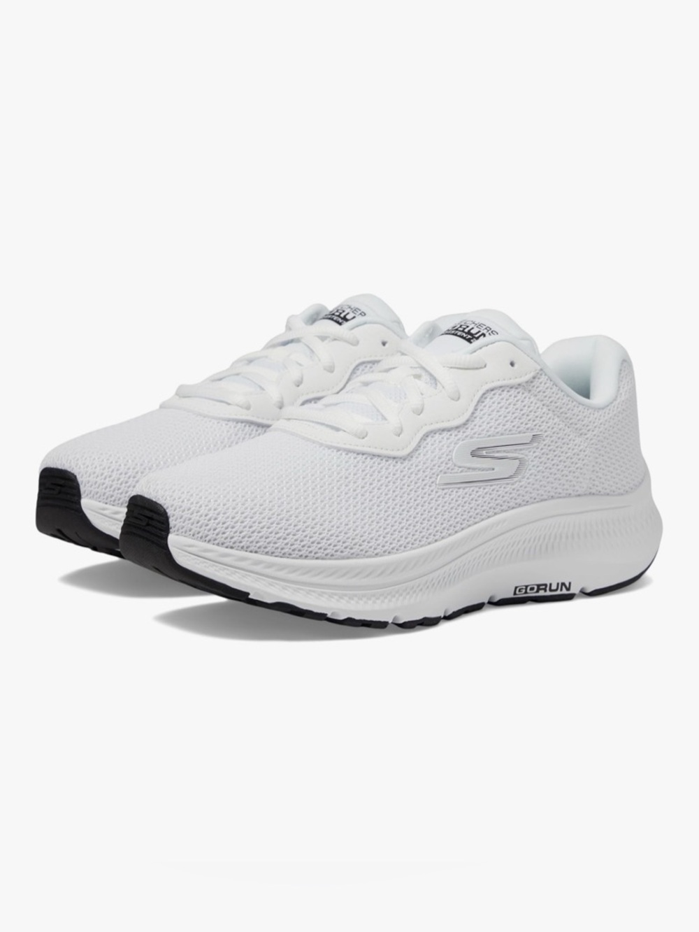 Skechers GoRun White Mesh Women's Athletic Running Sneakers